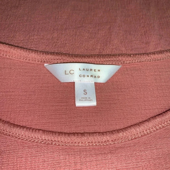 LC Lauren Conrad peach/cream size small top - Picture 4 of 7